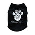 Summer Security Vest Shirt for Small Pets - Black Paw / XS-suit 0.6-1.2kg / CHINA - dog clothing