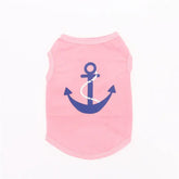 Summer Security Vest Shirt for Small Pets - Rose Anchor / XS-suit 0.6-1.2kg / CHINA - dog clothing