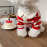 Summer Stripe Polo Shirt for Dogs - red / XXL - dog clothing