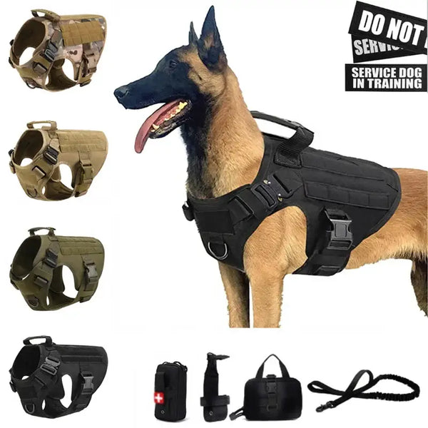 Tactical Dog Harness & Leash Set - dog harness