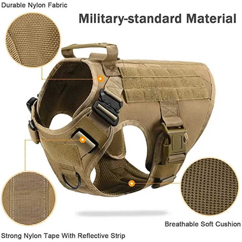 Tactical Dog Harness & Leash Set - dog harness