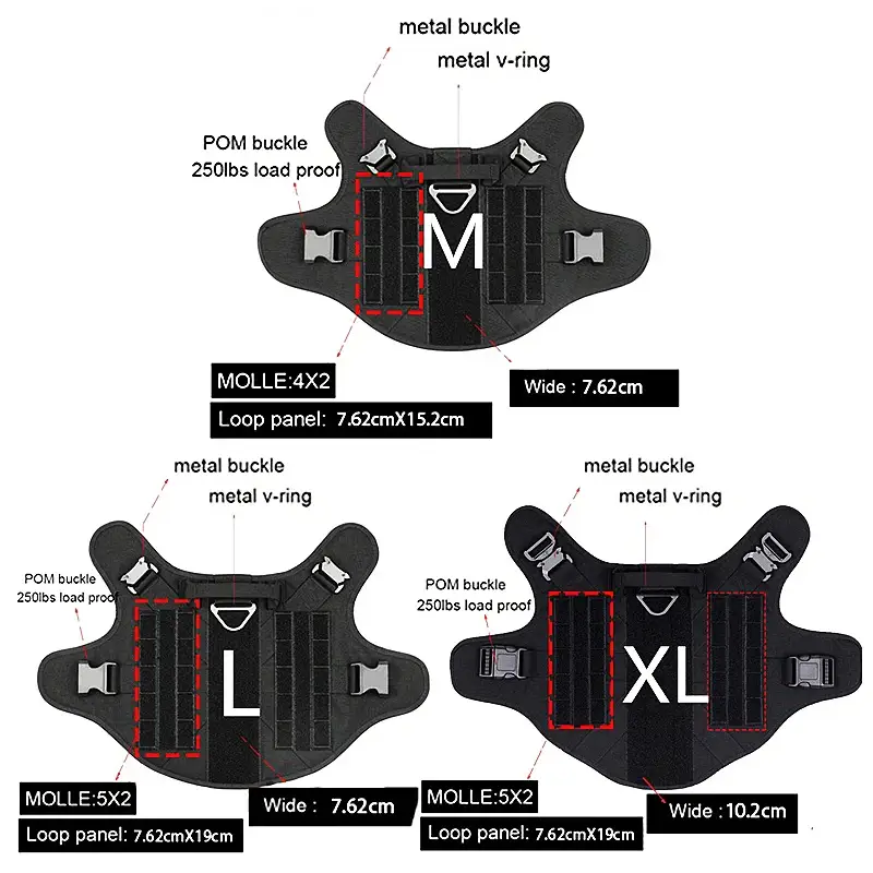 Tactical Dog Harness & Leash Set - dog harness