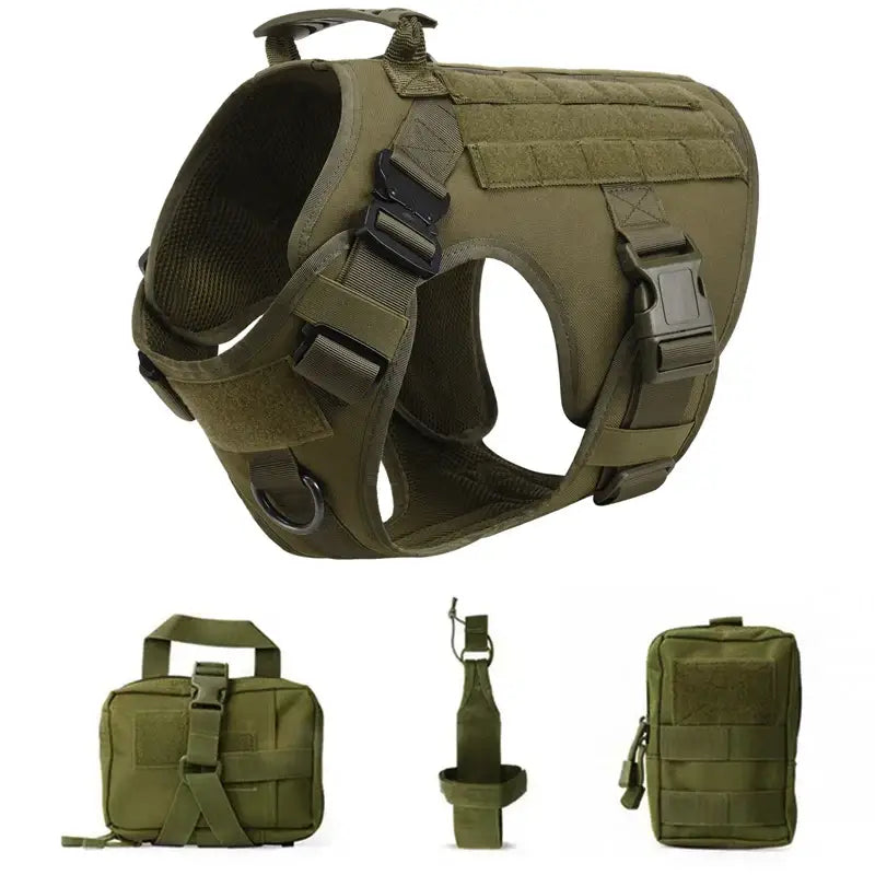 Tactical Dog Harness & Leash Set - dog harness