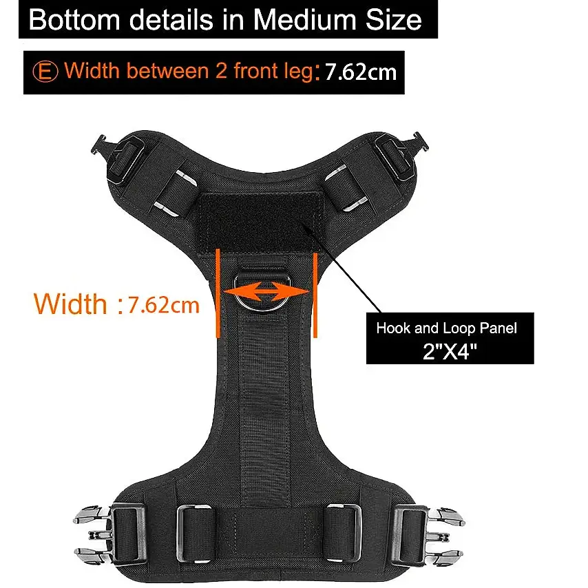 Tactical Dog Harness & Leash Set - dog harness