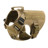 Tactical Dog Harness & Leash Set - Brown Harness / L(30-40KG) - dog harness