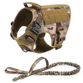 Tactical Dog Harness & Leash Set - CP 2 piece set / L(30-40KG) - dog harness