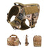 Tactical Dog Harness & Leash Set - CP 4 piece set / L(30-40KG) - dog harness