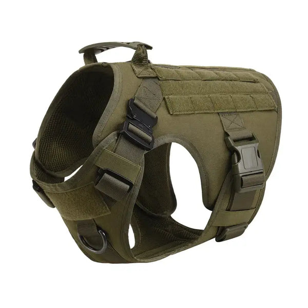 Tactical Dog Harness & Leash Set - Green Harness / L(30-40KG) - dog harness