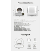 Tonepie 65L Smart Self-Cleaning Cat Litter Box - XS / APP control - cat litter box