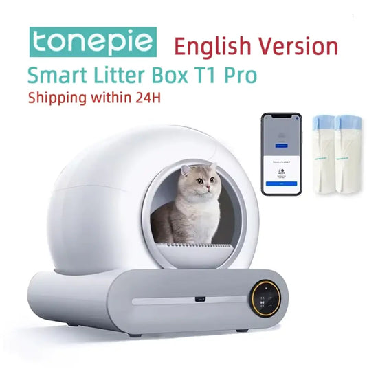 Tonepie 65L Smart Self-Cleaning Cat Litter Box - XS / APP control - cat litter box