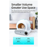 Tonepie 65L Smart Self-Cleaning Cat Litter Box - XS / APP control - cat litter box