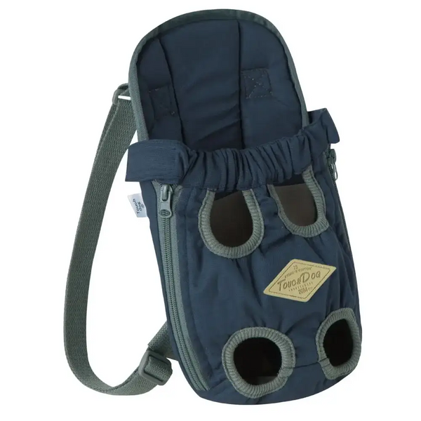 Touchdog ’Wiggle-Sack’ Front Dog Carrier Backpack - Navy / United States / Small - pet carrier
