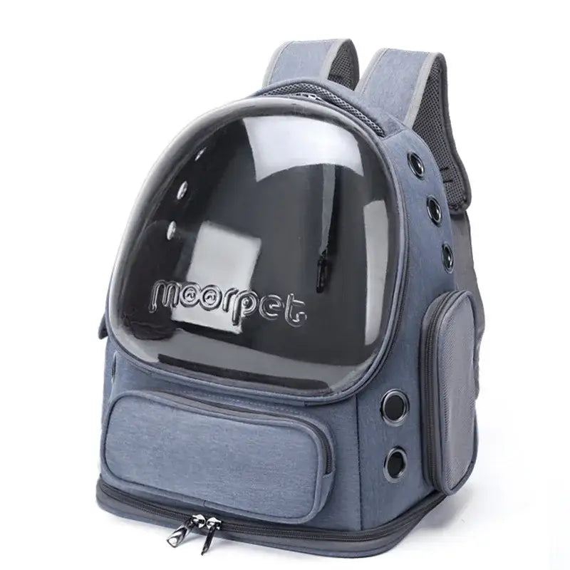 Transparent Cat Travel Backpack Carrieries - Blue - cat carrier