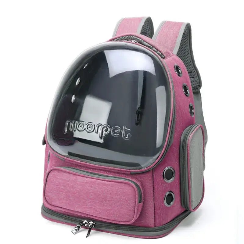 Transparent Cat Travel Backpack Carrieries - Pink - cat carrier