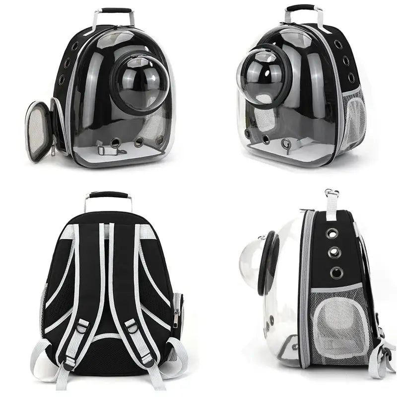 Transparent Space Capsule Pet Backpack - cat carrier