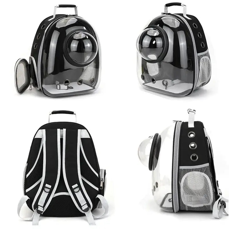 Transparent Space Capsule Pet Backpack - cat carrier
