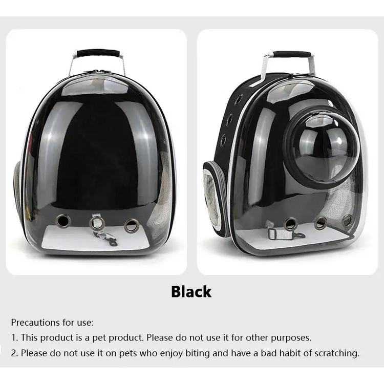 Transparent Space Capsule Pet Backpack - cat carrier