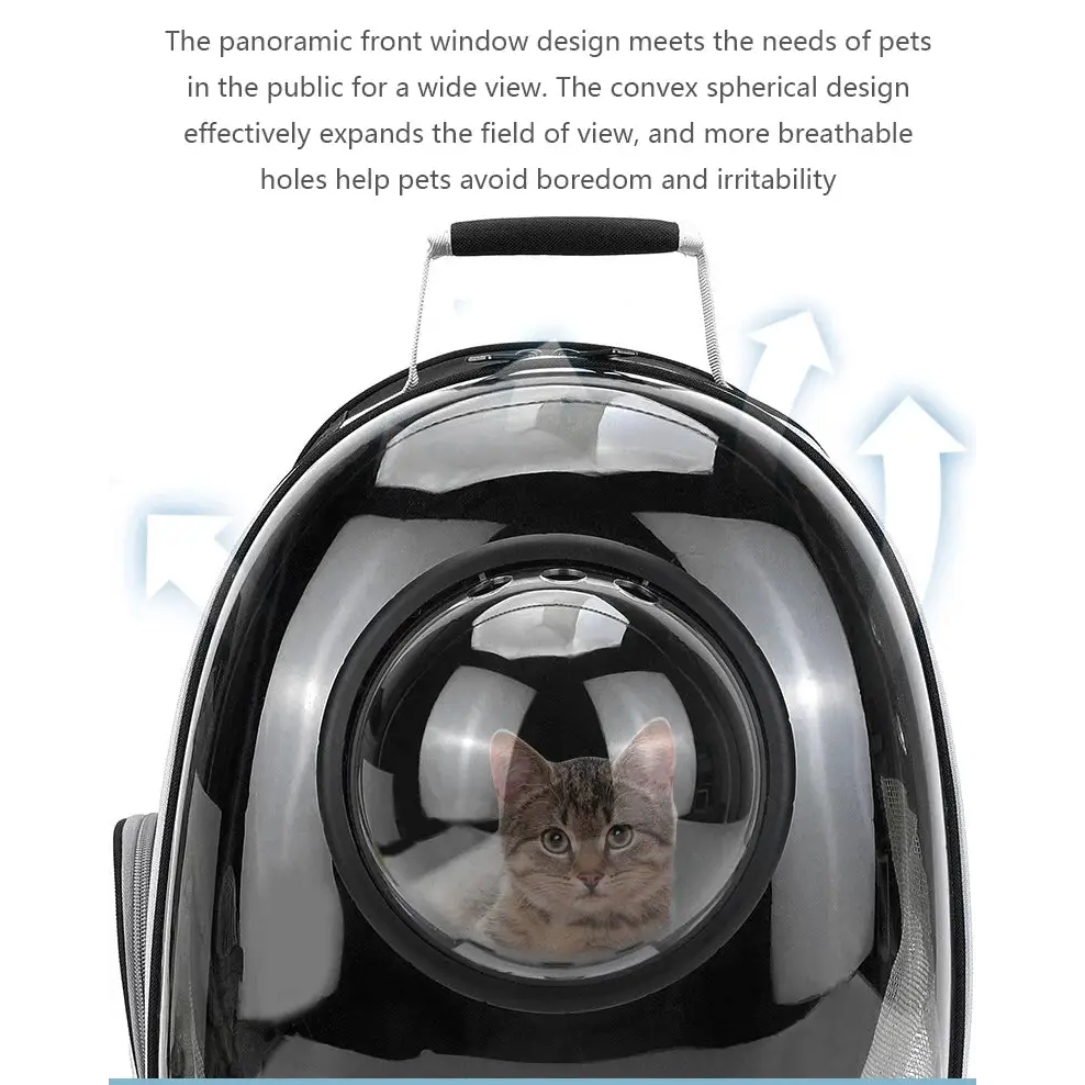 Transparent Space Capsule Pet Backpack - cat carrier