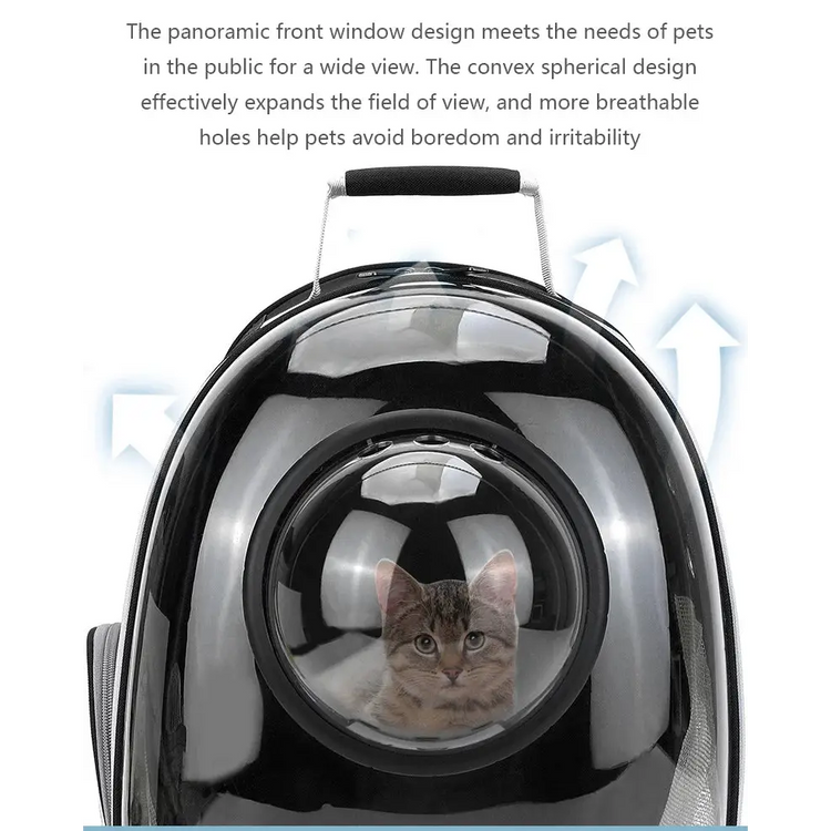 Transparent Space Capsule Pet Backpack - cat carrier