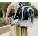 Transparent Space Capsule Pet Backpack - cat carrier