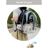 Transparent Space Capsule Pet Backpack - cat carrier