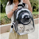 Transparent Space Capsule Pet Backpack - cat carrier