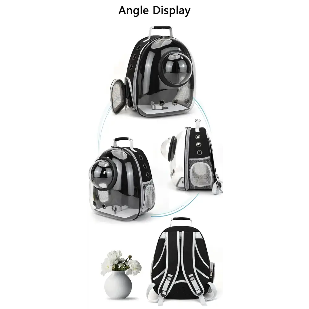Transparent Space Capsule Pet Backpack - cat carrier