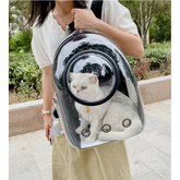 Transparent Space Capsule Pet Backpack - cat carrier