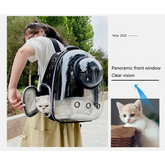 Transparent Space Capsule Pet Backpack - cat carrier