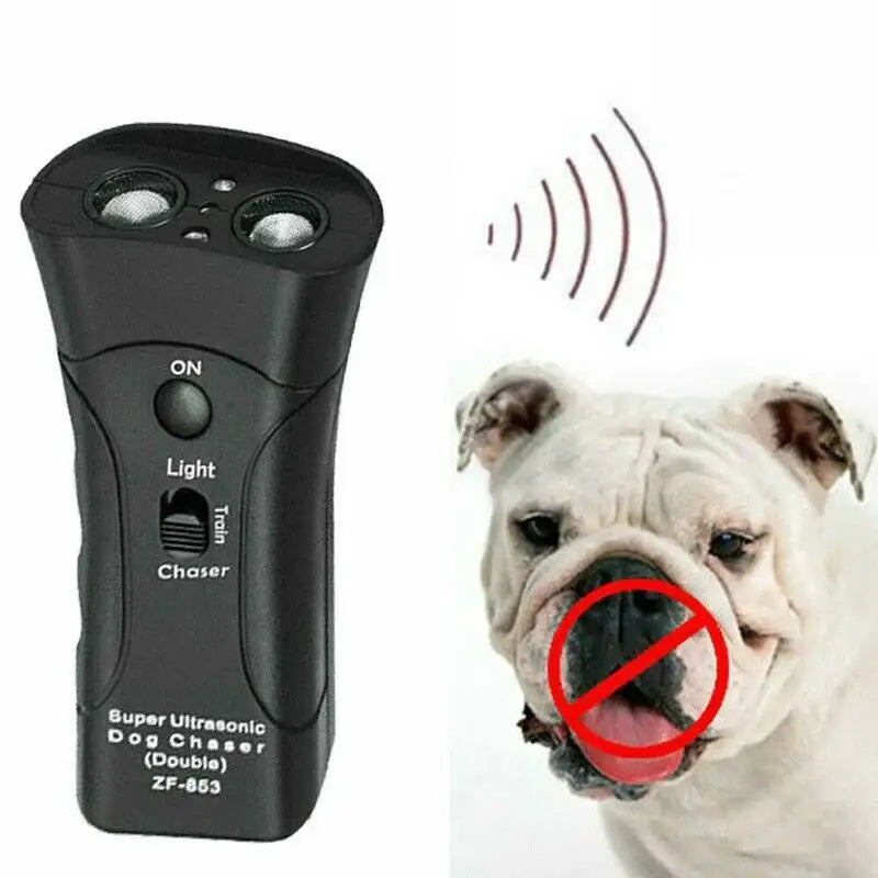 Ultrasonic Dog Trainer & Repeller - 14cm - PET TRAINING CLICKER