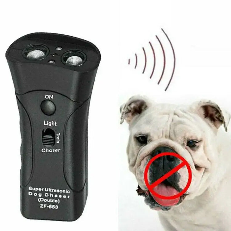 Ultrasonic Dog Trainer & Repeller - 14cm - PET TRAINING CLICKER