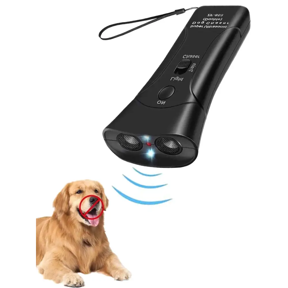 Ultrasonic Dog Trainer & Repeller - 14cm - PET TRAINING CLICKER