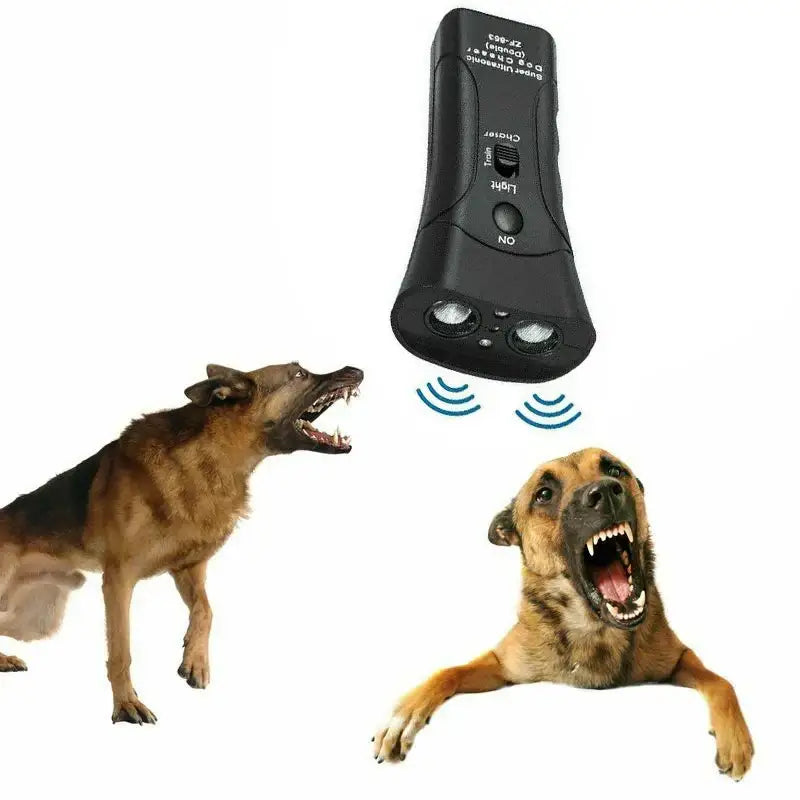 Ultrasonic Dog Trainer & Repeller - 14cm - PET TRAINING CLICKER