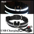 USB Rechargeable Luminous Collar Adjustable Led Glowing Dog Collar for Large Small Dogs Cat Night Light Collar Pet