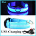 USB Rechargeable Luminous Collar Adjustable Led Glowing Dog Collar for Large Small Dogs Cat Night Light Collar Pet