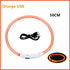 USB Rechargeable Luminous Collar Adjustable Led Glowing Dog Collar for Large Small Dogs Cat Night Light Collar Pet