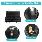 Waterproof Dog Car Seat Hammock – Heavy Duty & Foldable - 55.12 x 53.15inches / Black - car seat cover