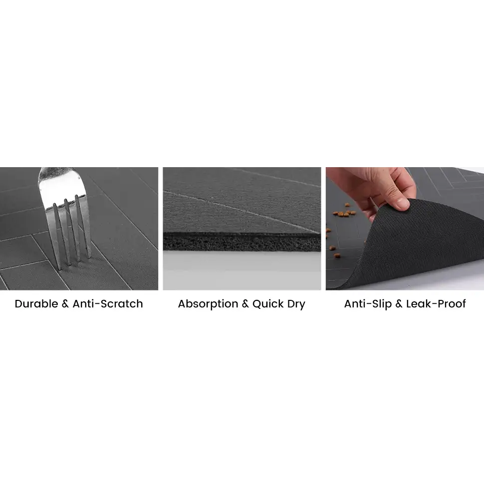 Waterproof Pet Feeding Mat – Quick-Dry Placemat - pet feeding mat