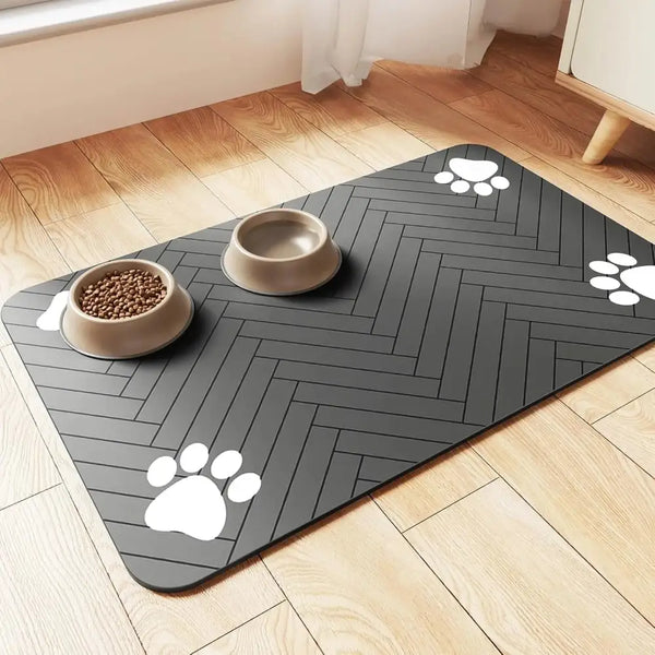 Waterproof Pet Feeding Mat – Quick-Dry Placemat - pet feeding mat