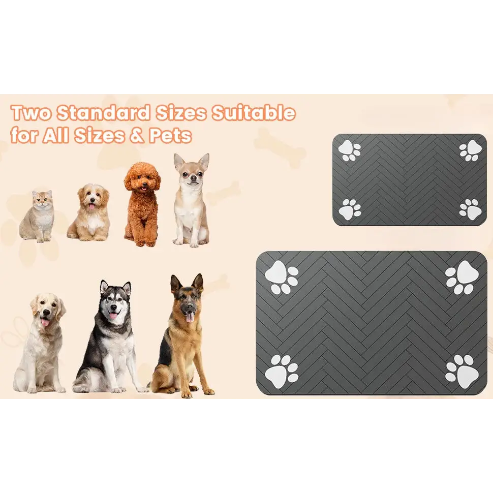 Waterproof Pet Feeding Mat – Quick-Dry Placemat - pet feeding mat