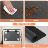 Waterproof Pet Feeding Mat – Quick-Dry Placemat - pet feeding mat