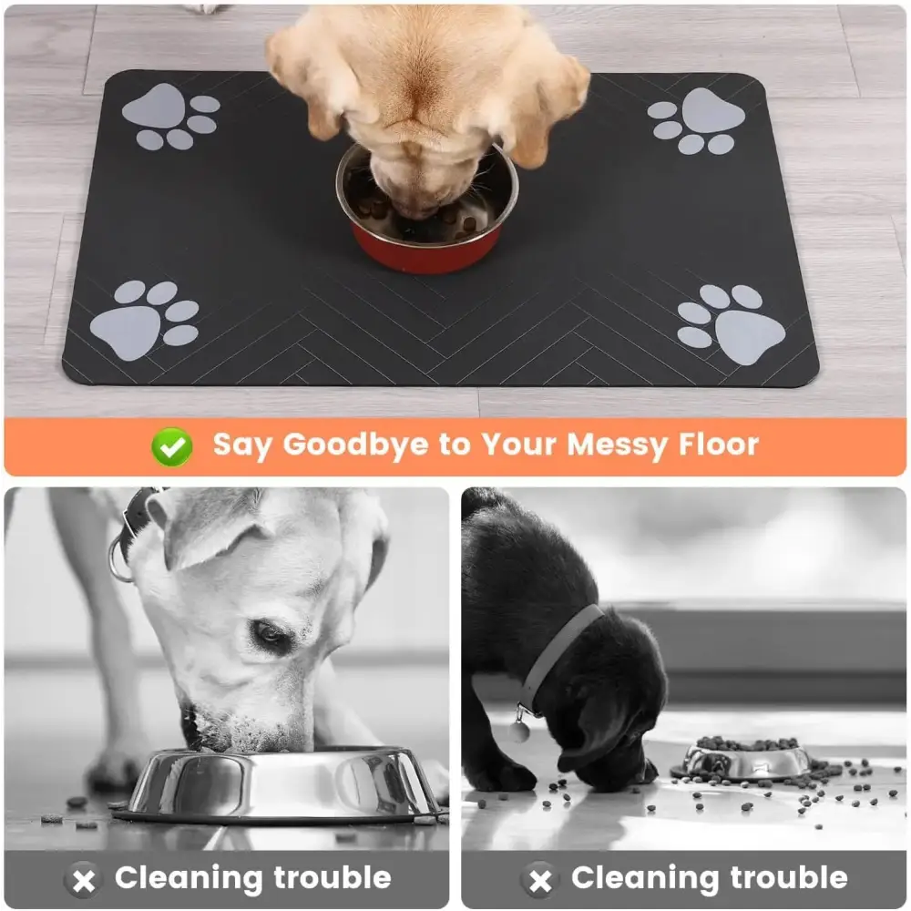 Waterproof Pet Feeding Mat – Quick-Dry Placemat - pet feeding mat