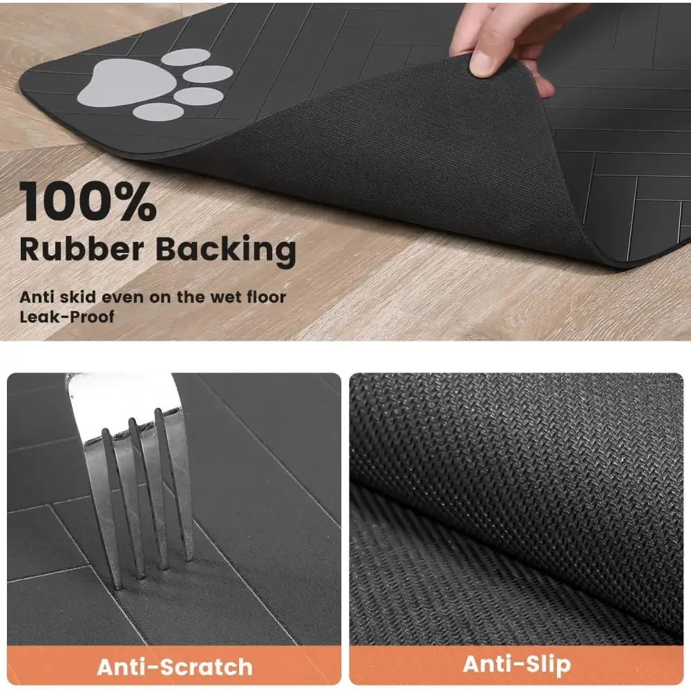 Waterproof Pet Feeding Mat – Quick-Dry Placemat - pet feeding mat