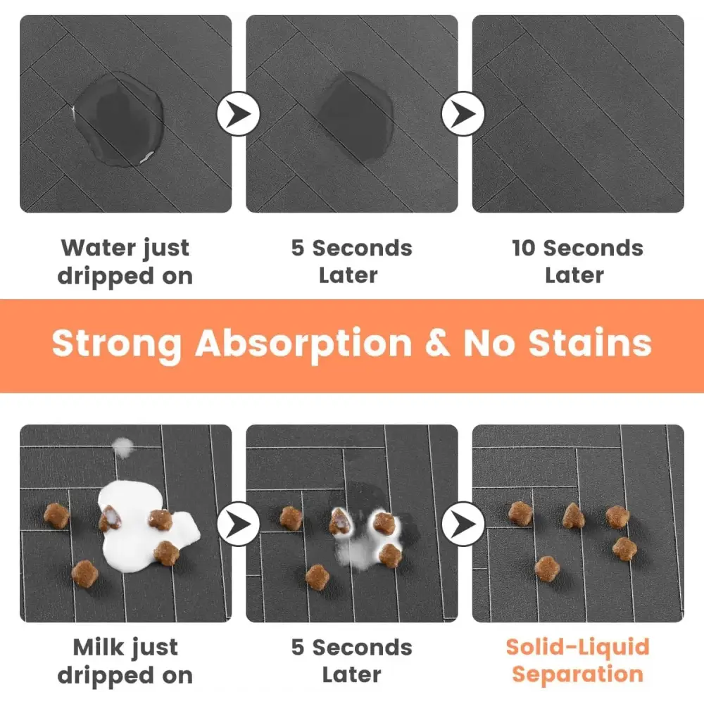 Waterproof Pet Feeding Mat – Quick-Dry Placemat - pet feeding mat