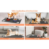 Waterproof Pet Feeding Mat – Quick-Dry Placemat - pet feeding mat